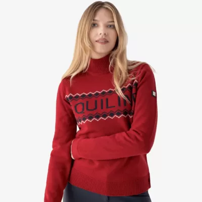maglione equiline rosso rudy